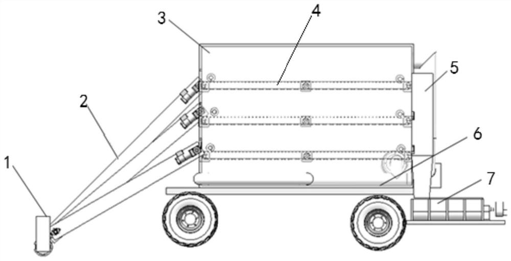 Multi-level heating device for heating milled asphalt pavement material