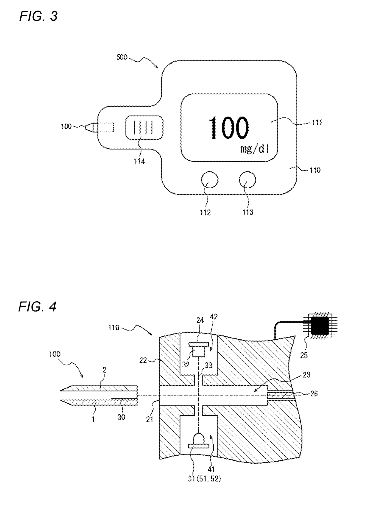 Blood glucose measurement reagent, sensor chip, and blood glucose meter set