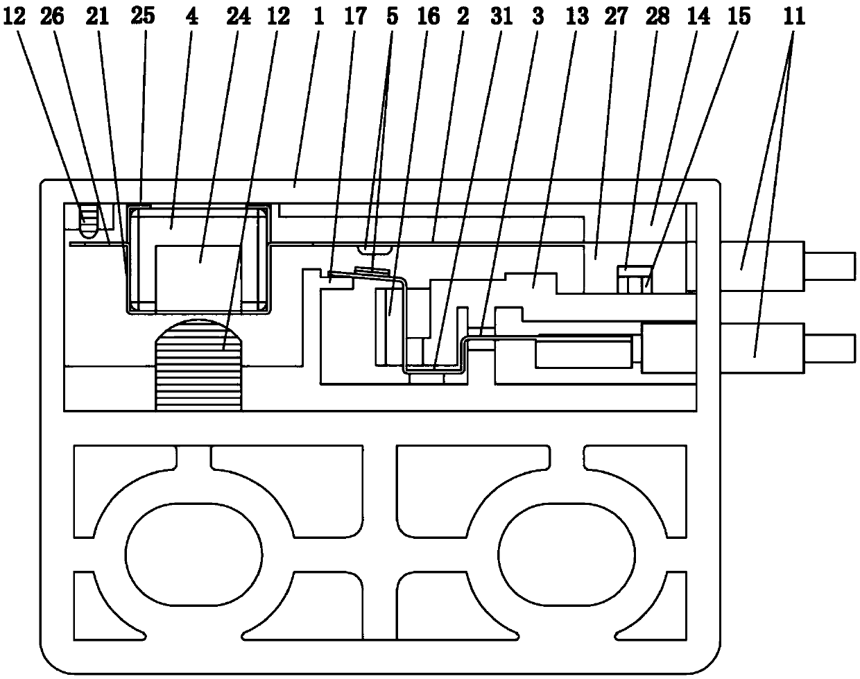 Non-magnetic position detection sensor