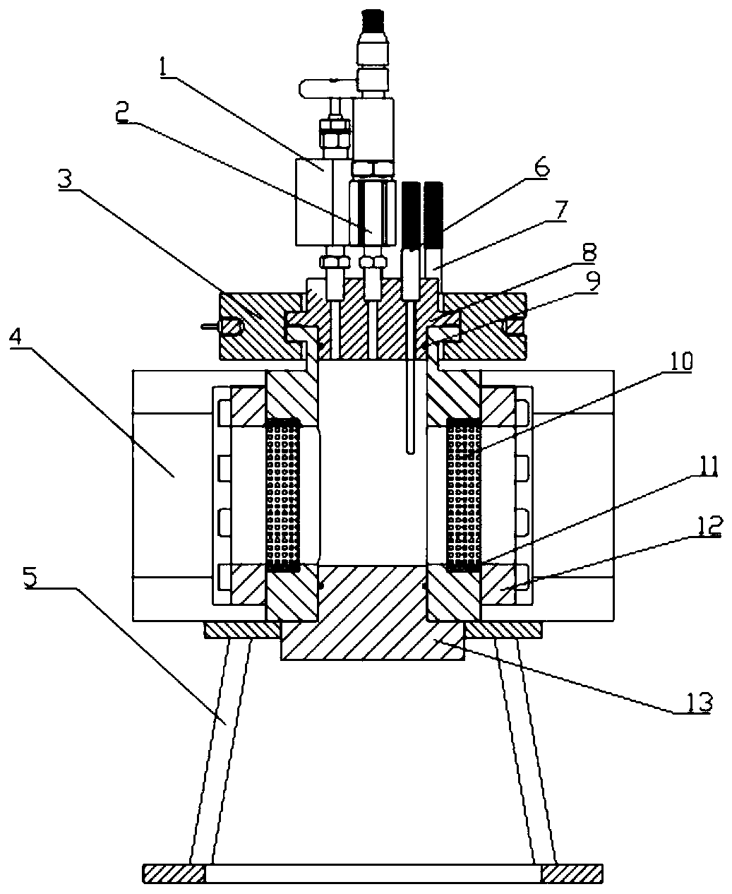 Preparation device of graphene hydrogel