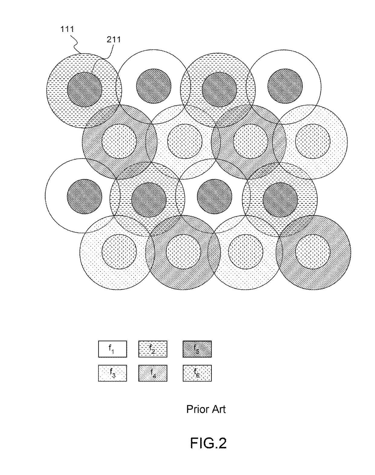 Method of satellite communication with flexible capacity distribution based on beam hopping and on a fractional reuse scheme