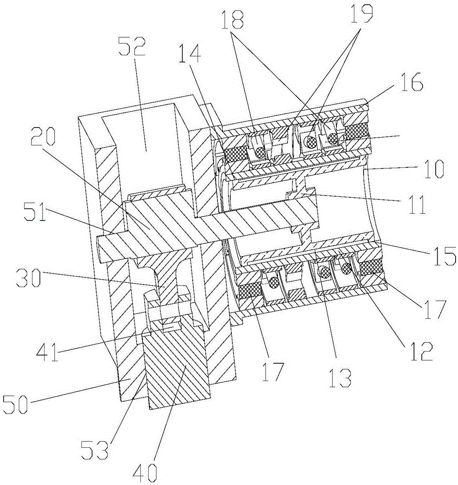 Main transmission mechanism of all-electric servo numerical control turret punch press