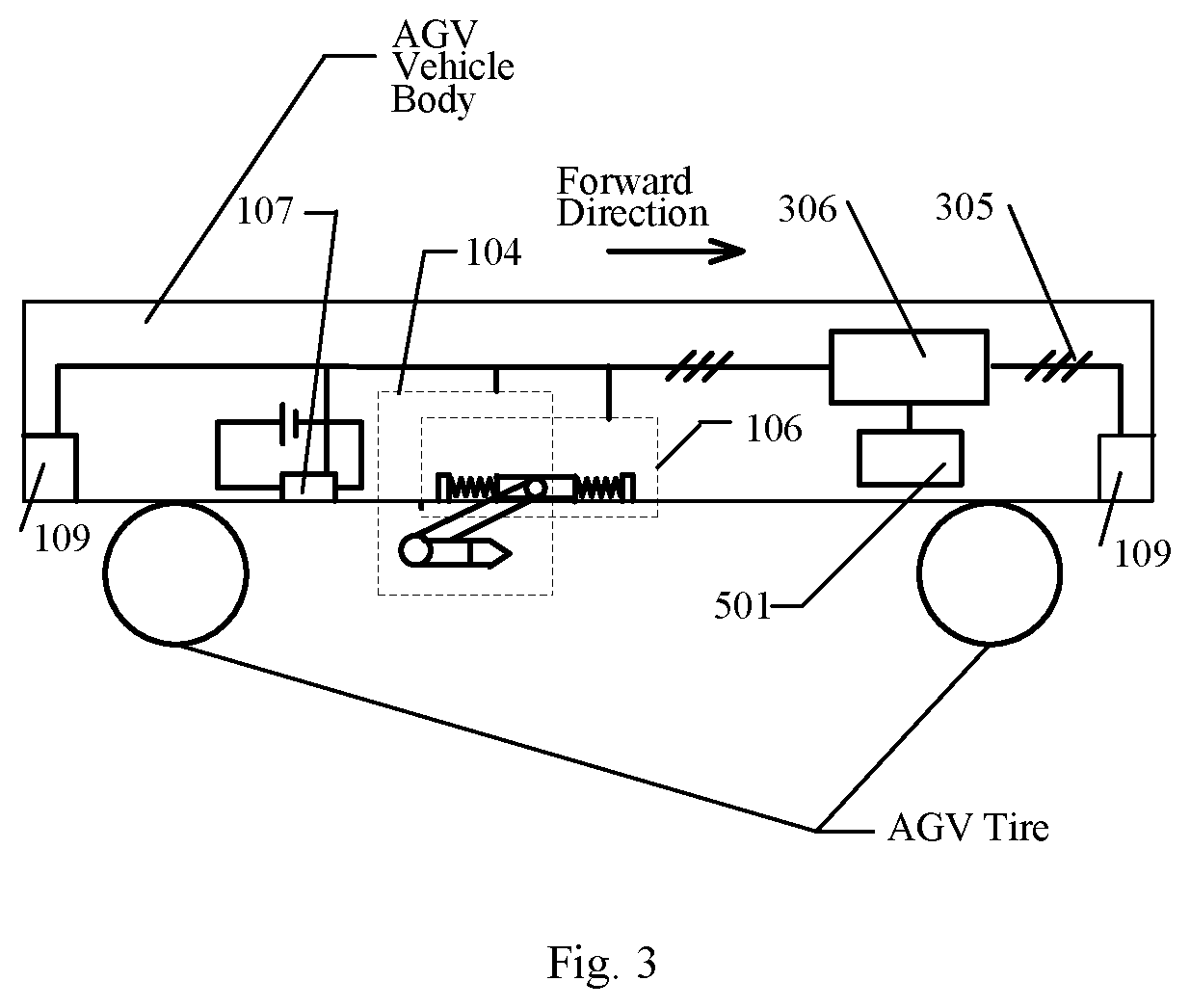 Automatic charging device for an AGV on an automated container terminal and charging method therefor