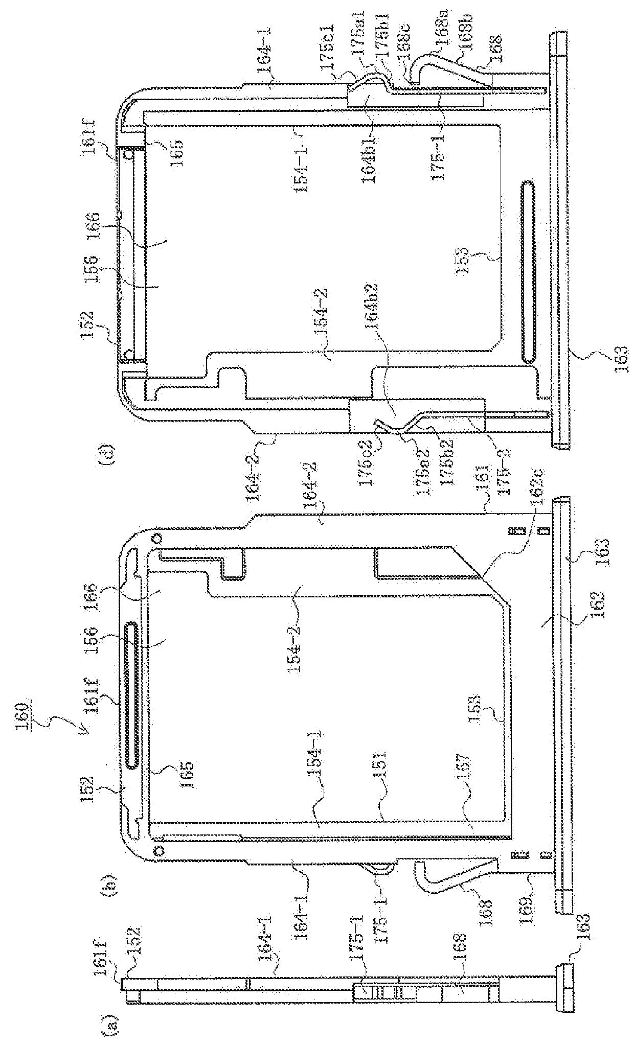 Card holding member and card connector