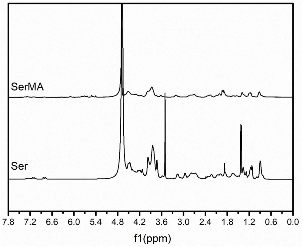 Preparation method of double-protein hydrogel