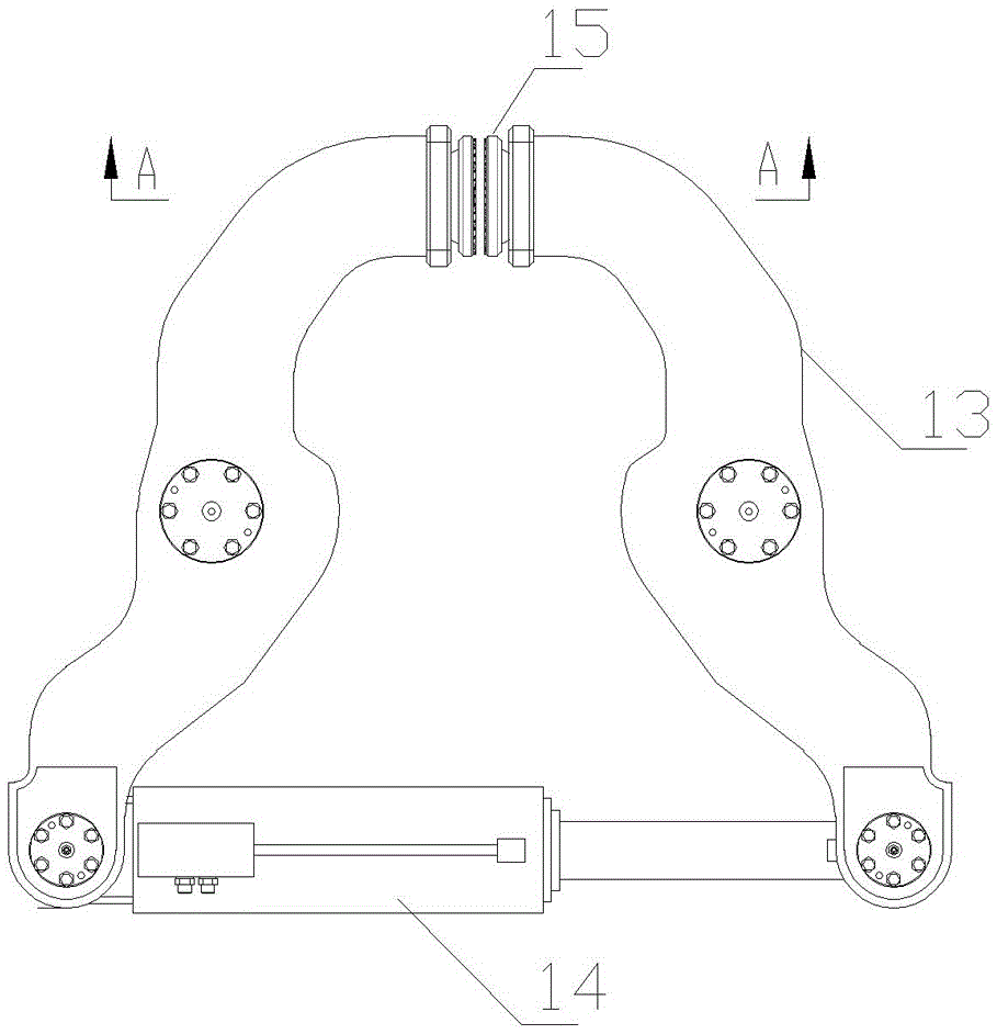 Lateral-clamping vibration hammer