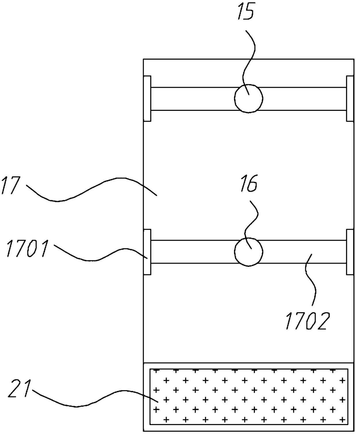 Lever principle-based livestock farming automatic feeding device