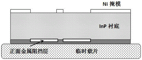 Method for producing indium phosphide back hole