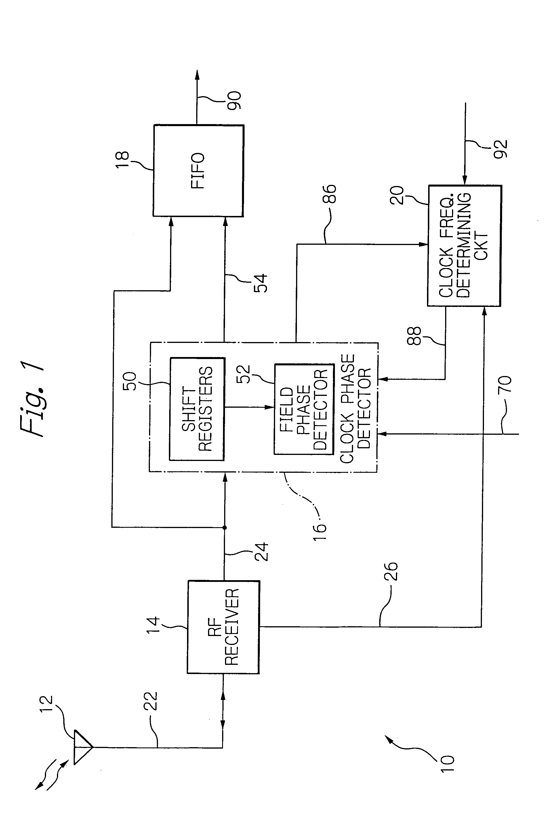 Device for reproducing received data for radio data communication and a method of adjusting frequency therefor