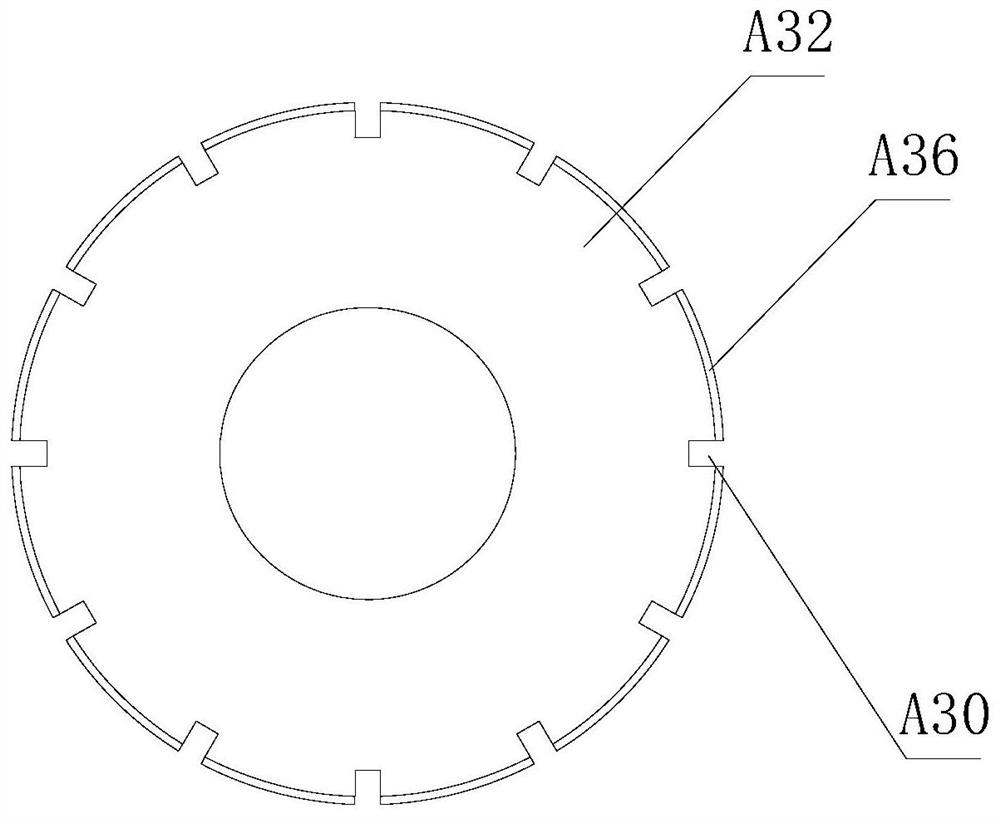 Spoon separating device for spoon counting machine