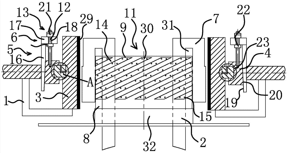 Water guide bearing