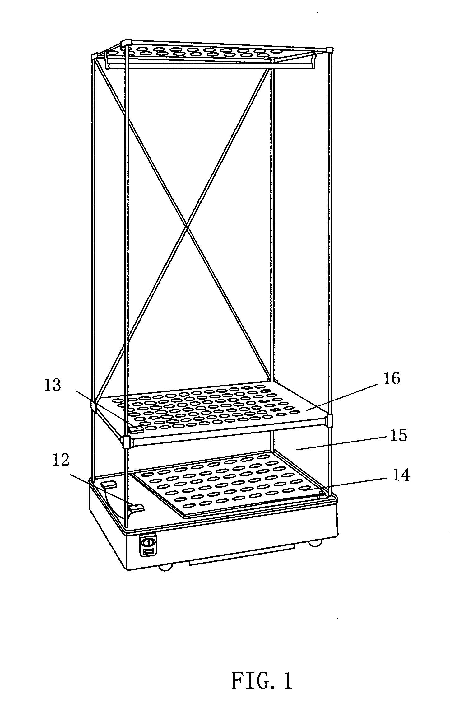 Shed type clothes dryer with safety plate