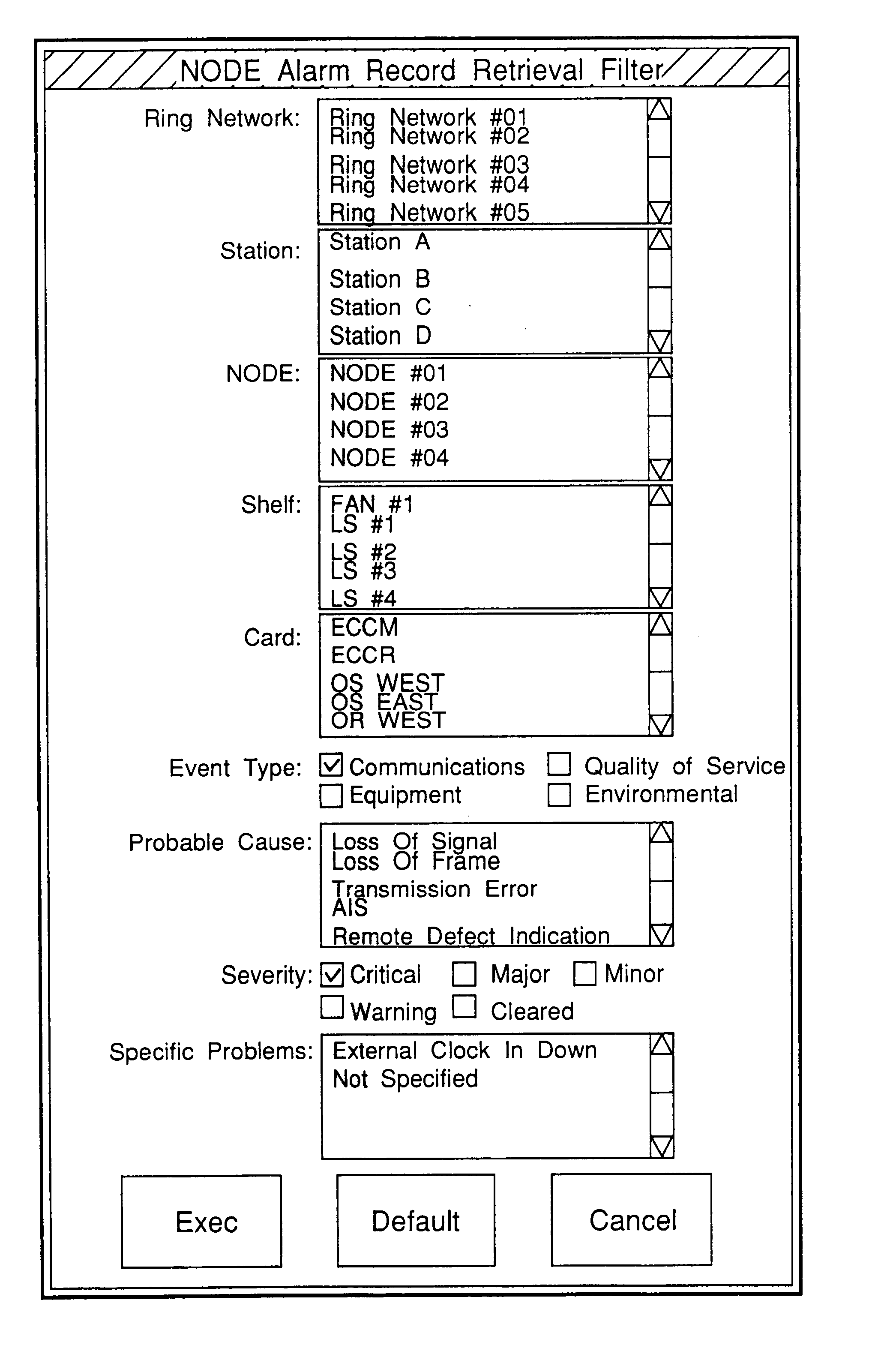 Network management equipment and communication path setting method