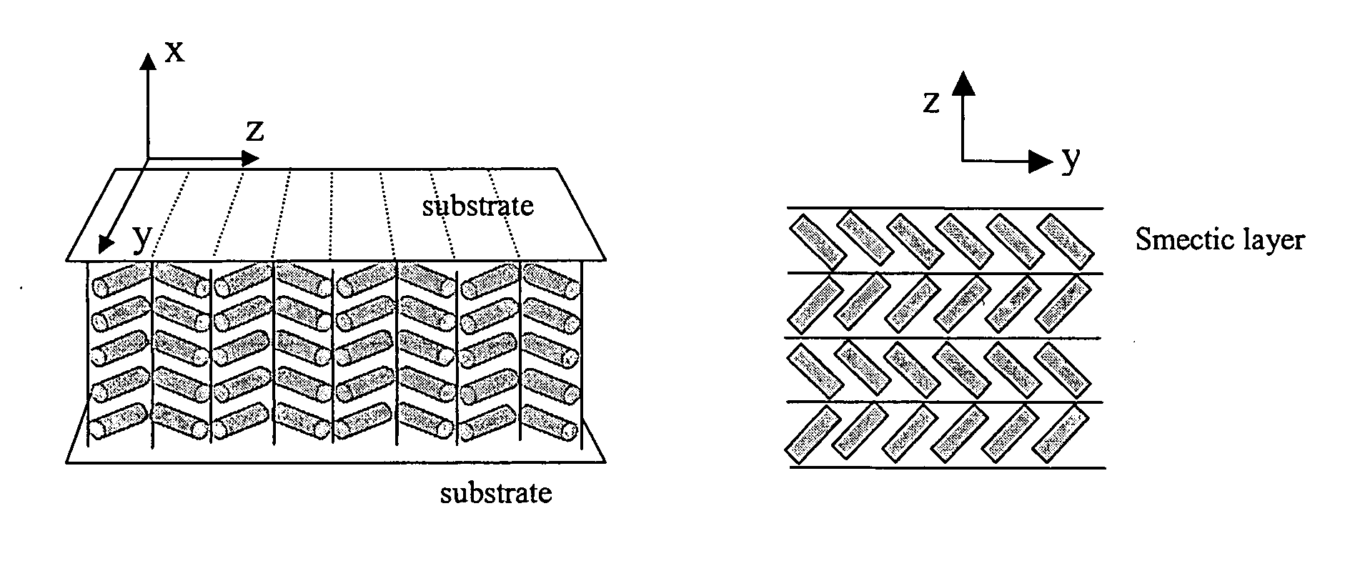 Liquid crystal device for generation and fast switching of high contrast images