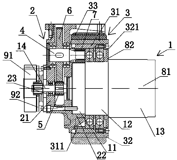 Dynamic drive pallet truck and dynamic drive wheel thereof