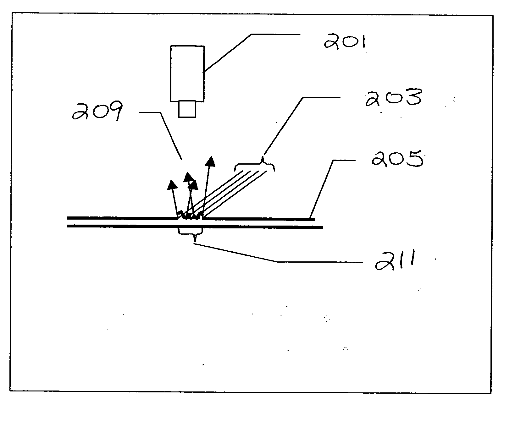 Laser etched fiducials in roll-roll display