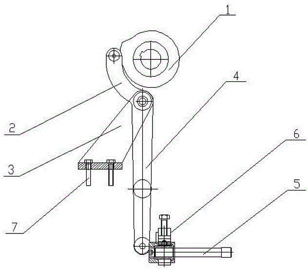 Material pushing device for double-hook hooping machine