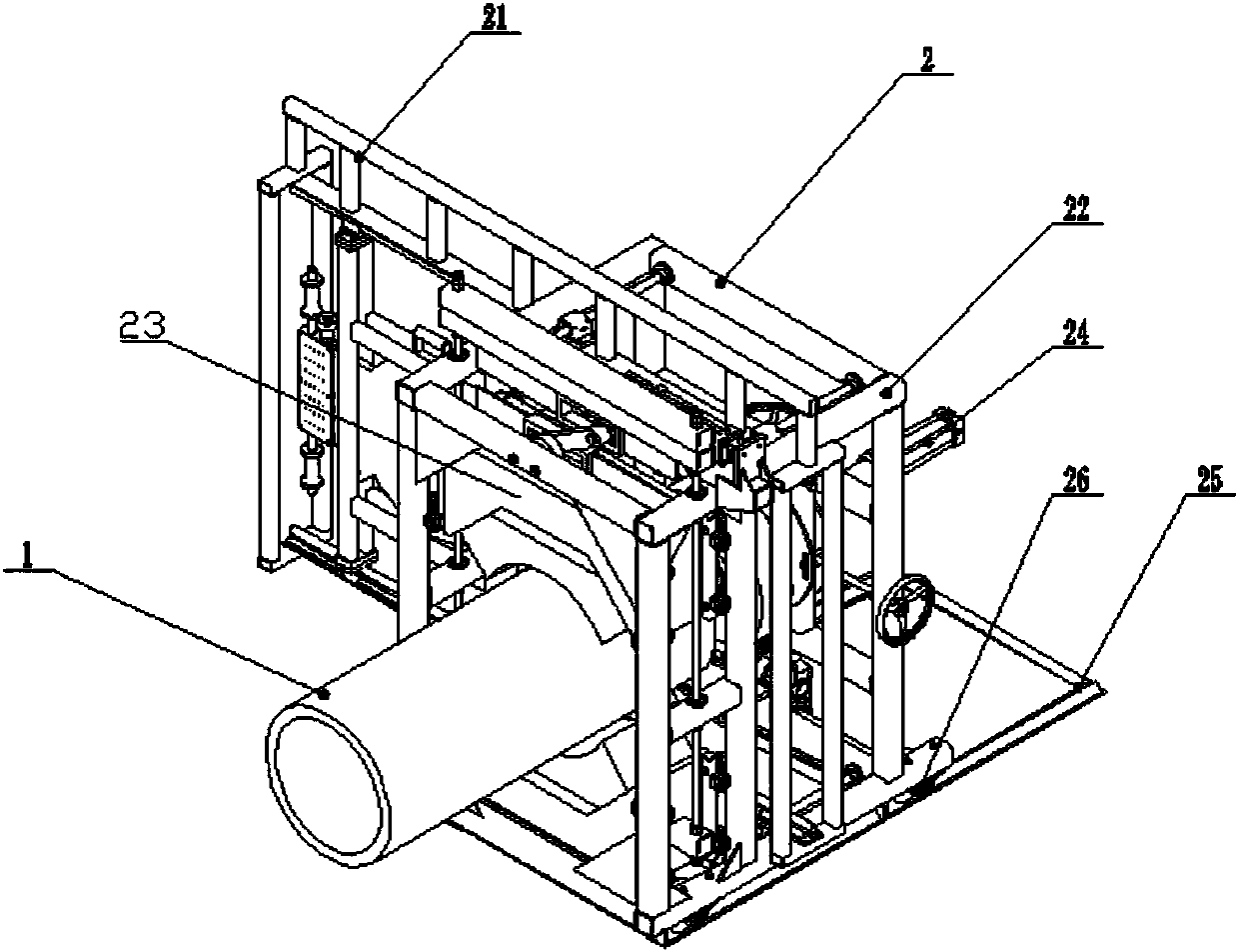 Welding device and welding method for socket and spigot joint of winding pipe