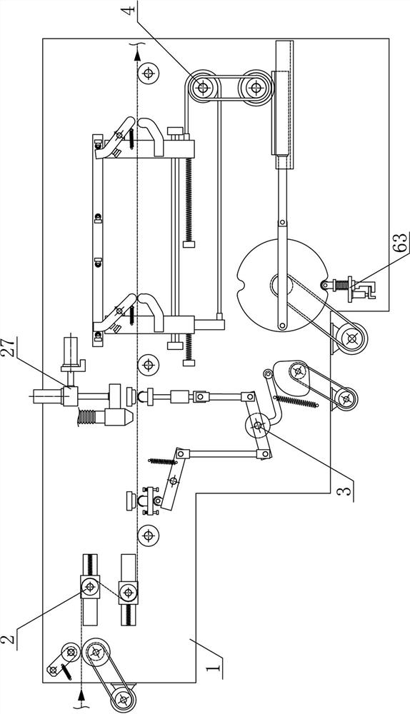 A melt-blown cloth conveying and processing device