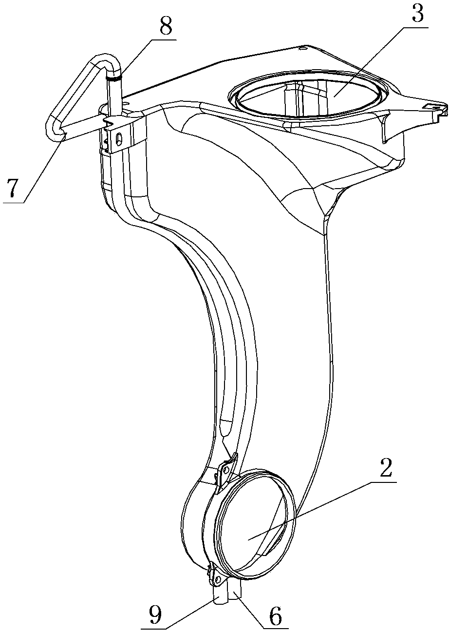 Water condenser, washing-drying machine and clothes drying method