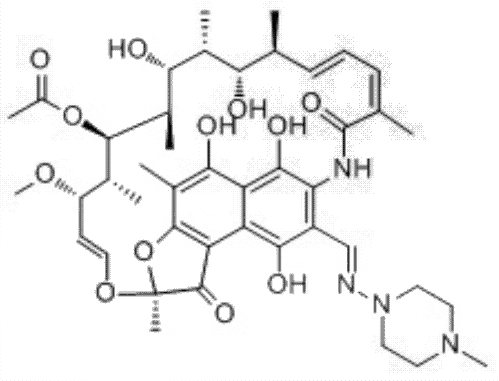 Rifampicin composition freeze-dried orally disintegrating tablet and preparation method thereof