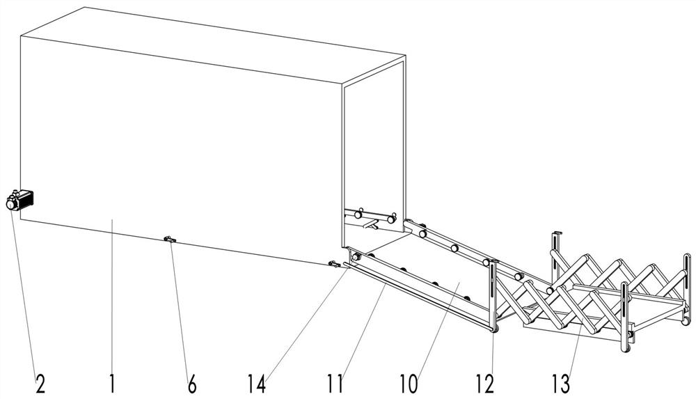 Rotary autonomous loading and unloading logistics box based on cargo transportation