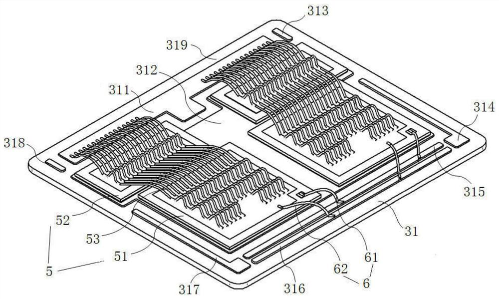 A power semiconductor module packaging structure