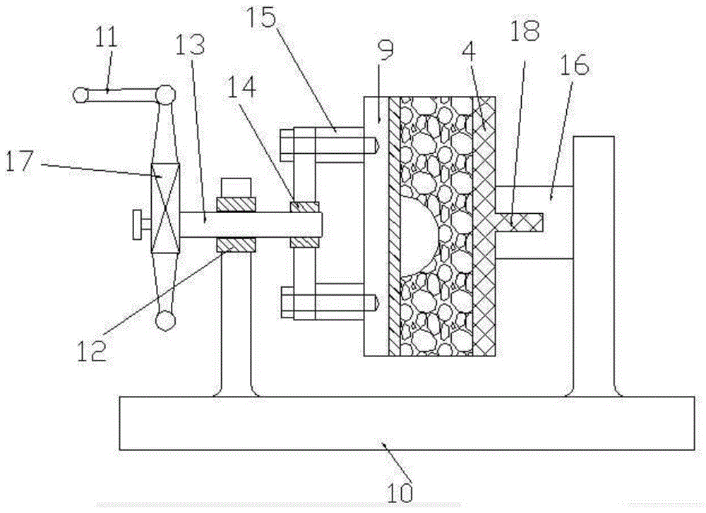 A soft instrument panel cavitation repair process method, its special filling body and device