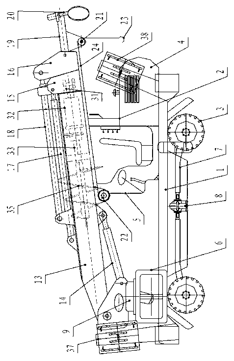 Multifunctional stringing pole-erecting machine