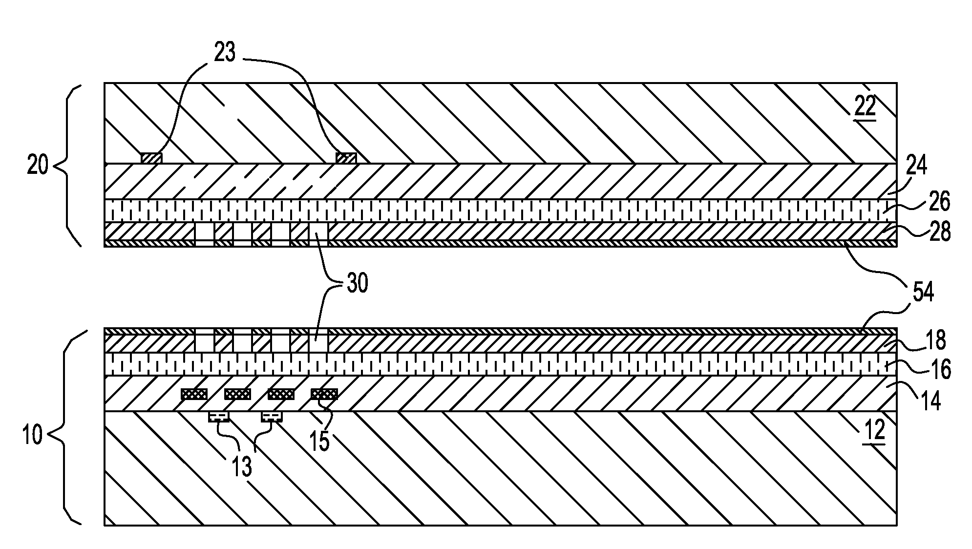 3D integration structure and method using bonded metal planes