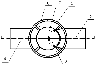 Condensate water automatic discharging device for preventing air leakage of positive pressure area of air processing device