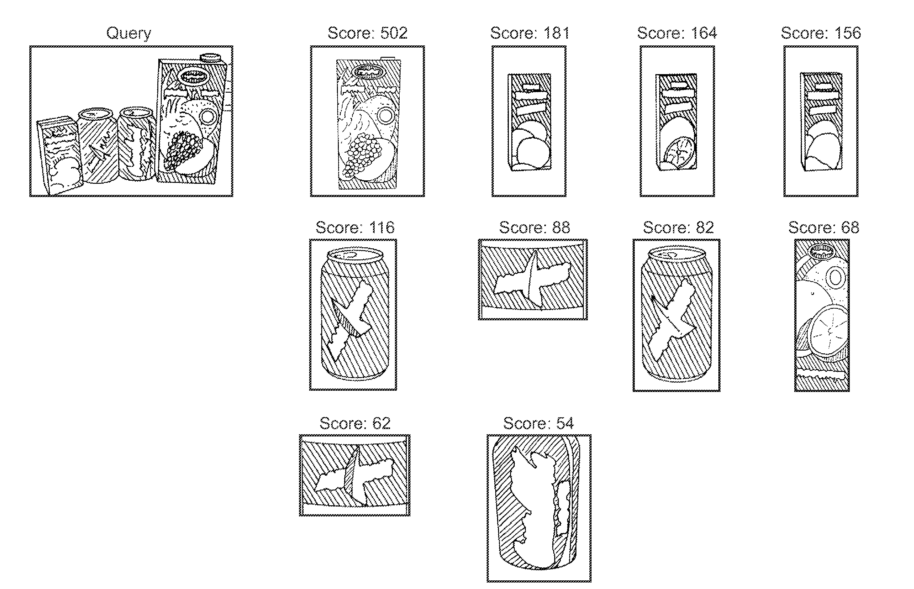 Method and system for fast and robust identification of specific product images