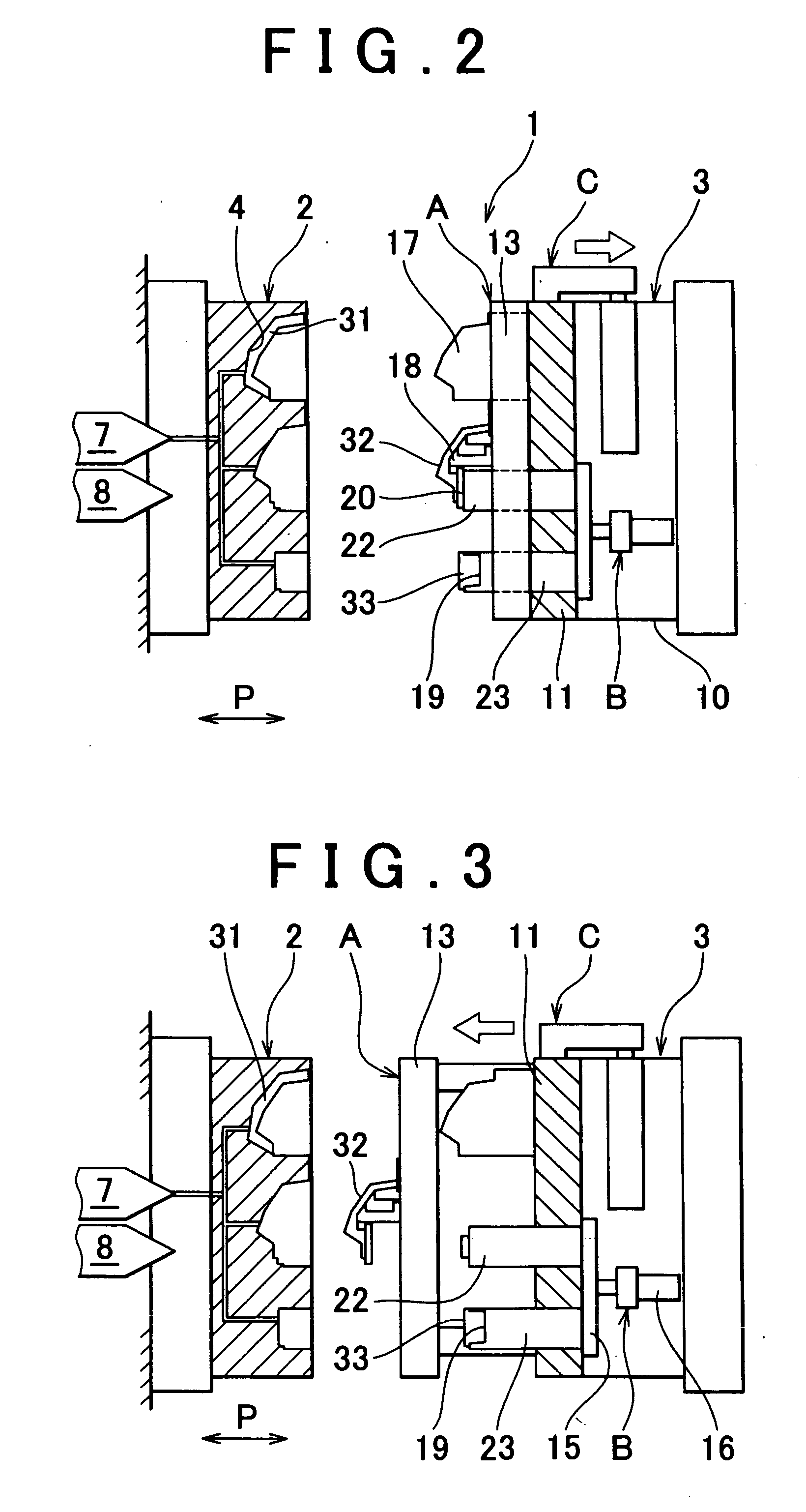 Manufacturing device and manufacturing method for synthetic resin hollow molded body