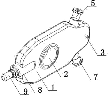 Flat pesticide injector head