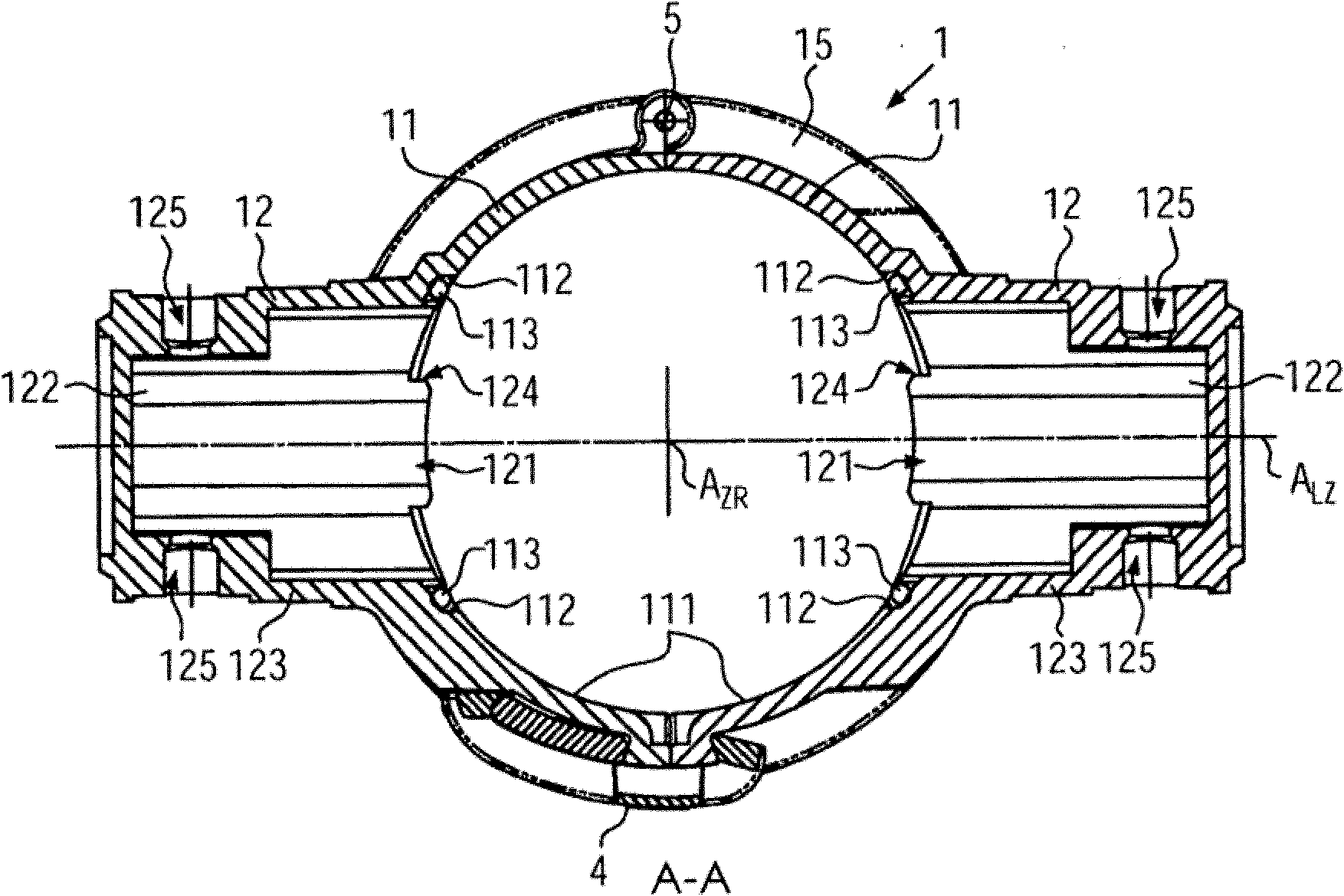 Fixing device for pipe aerator for waste water purification