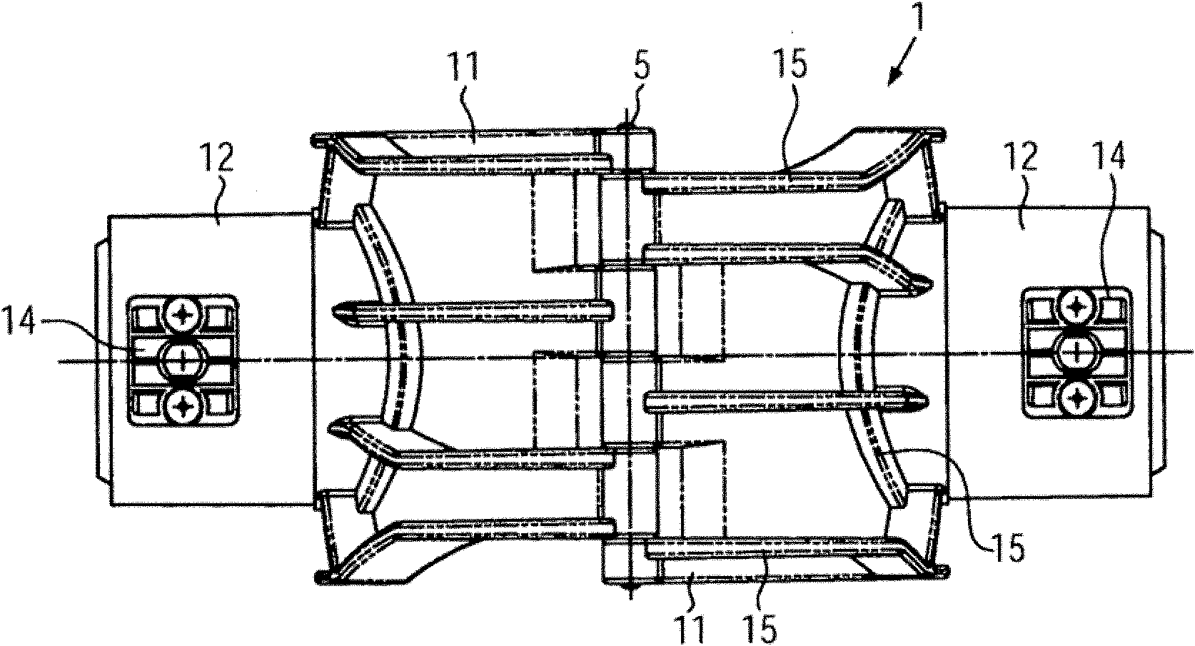 Fixing device for pipe aerator for waste water purification