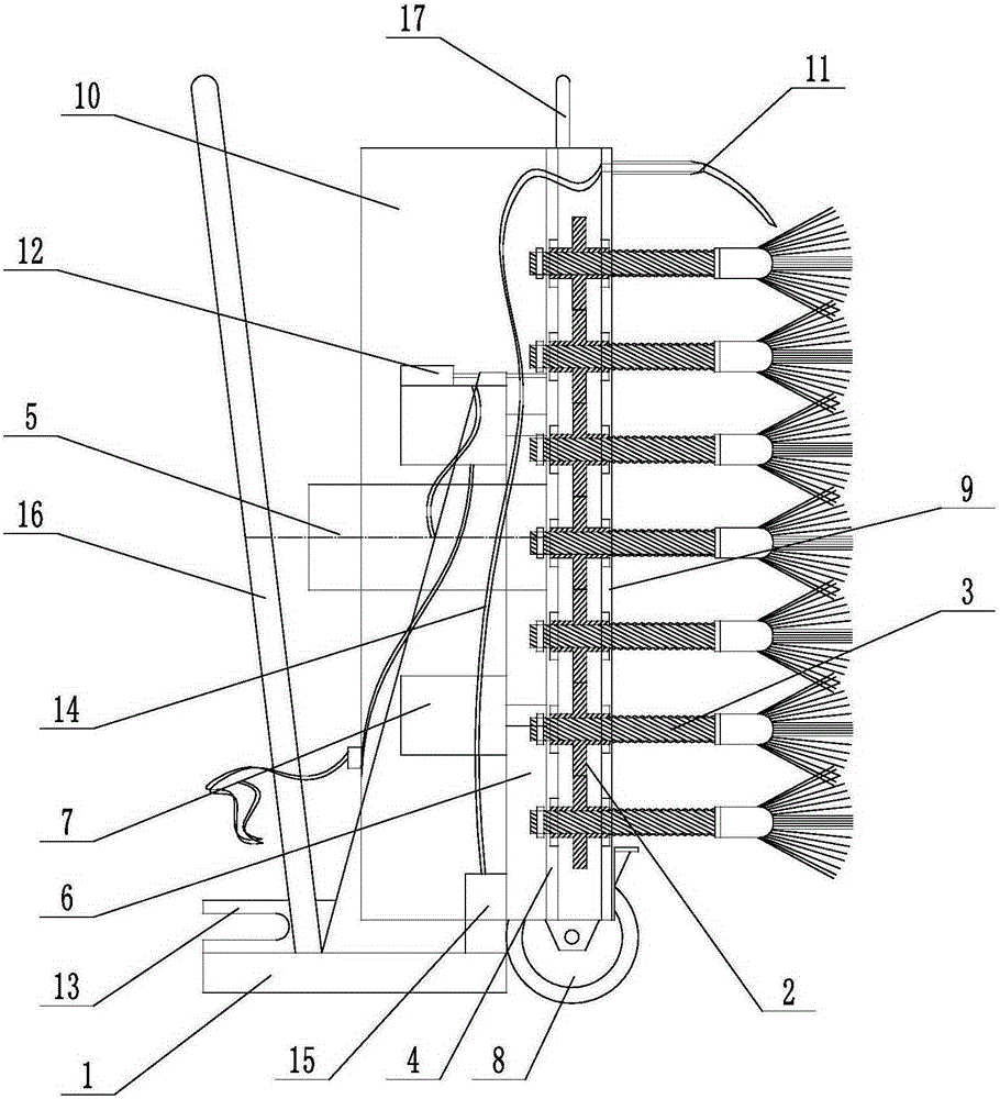 Semi-automatic convenient and fast hub cleaning machine