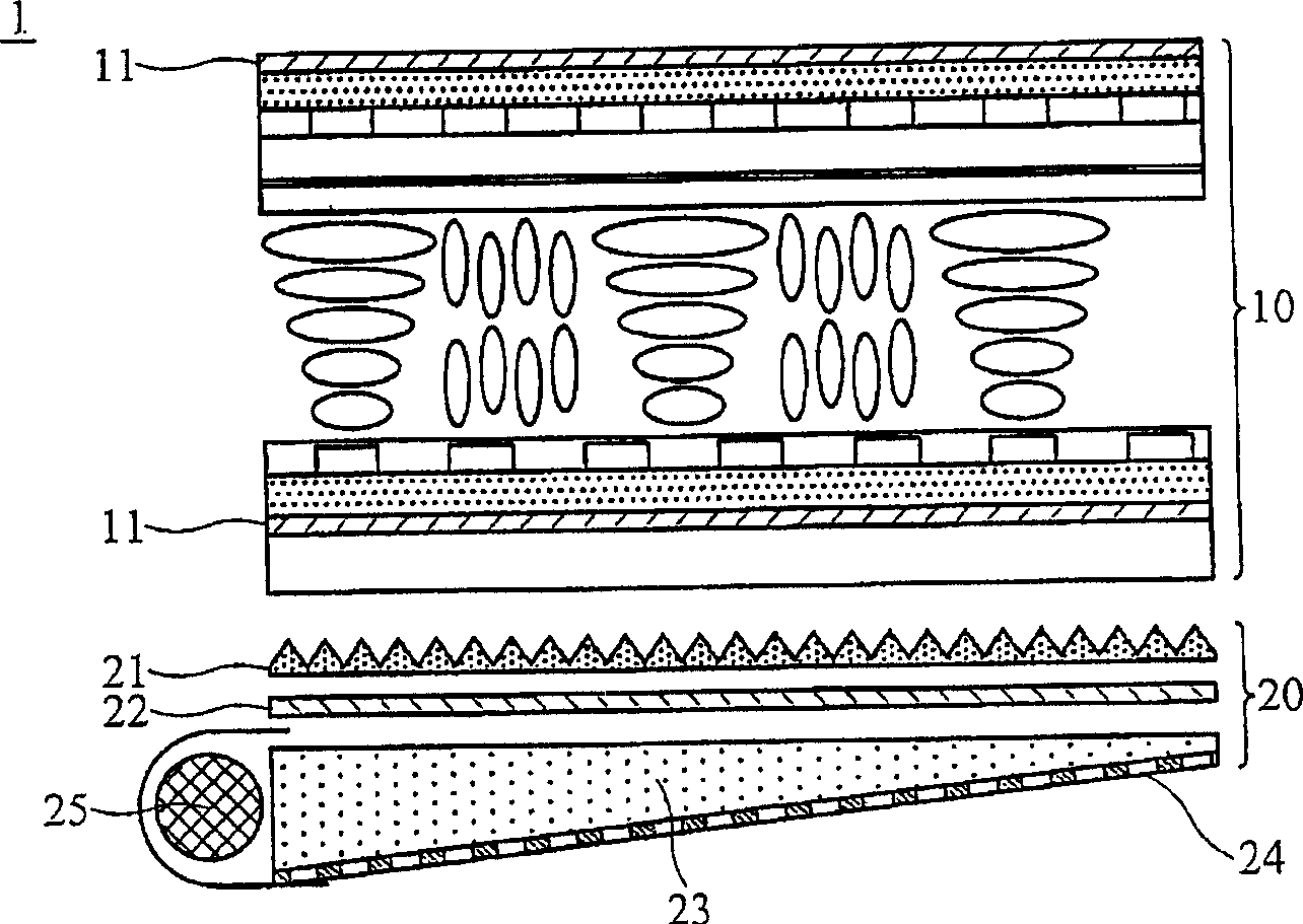 LCD modular and polarized optical brightening membrane