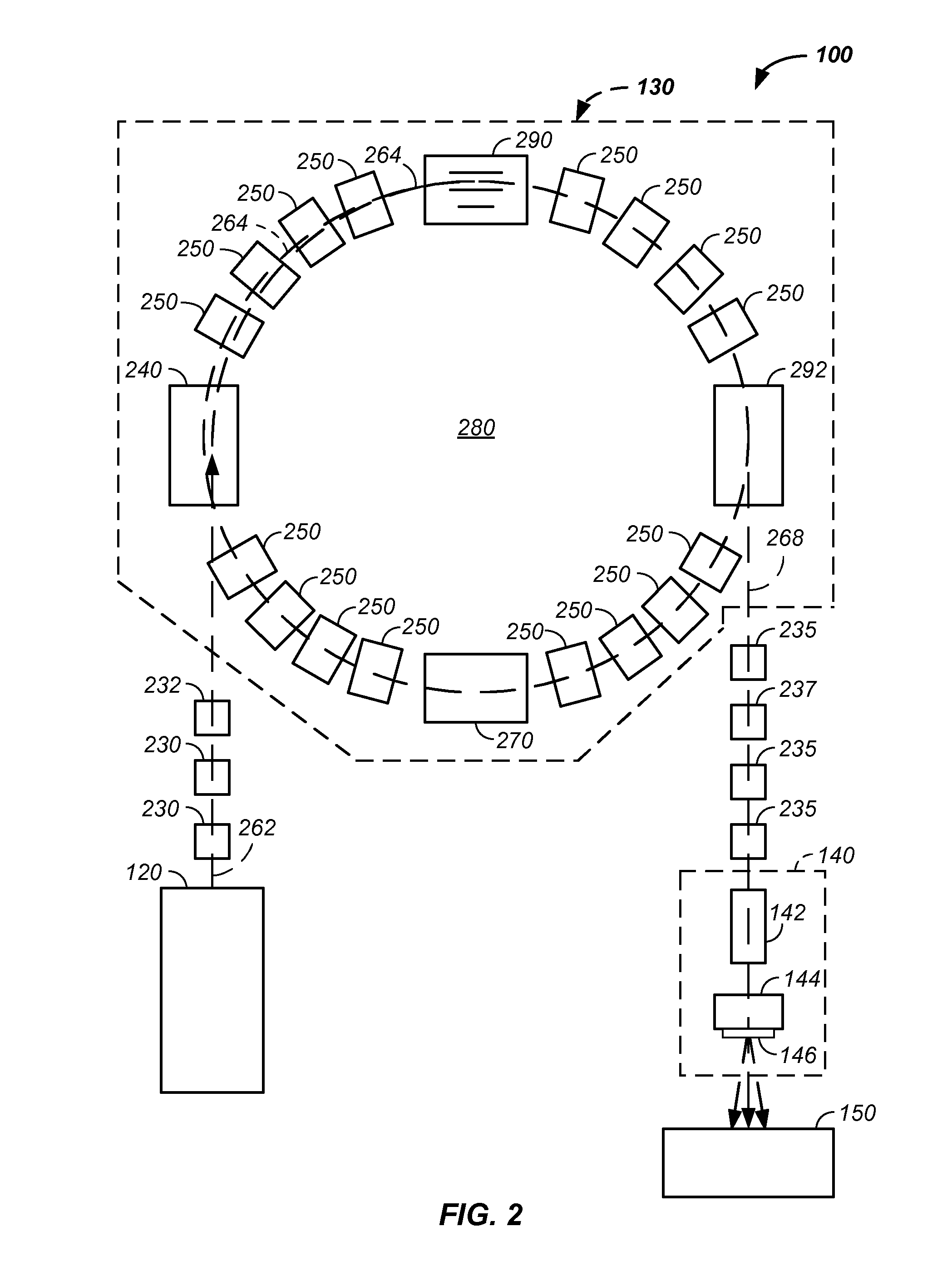 Proton tomography apparatus and method of operation therefor