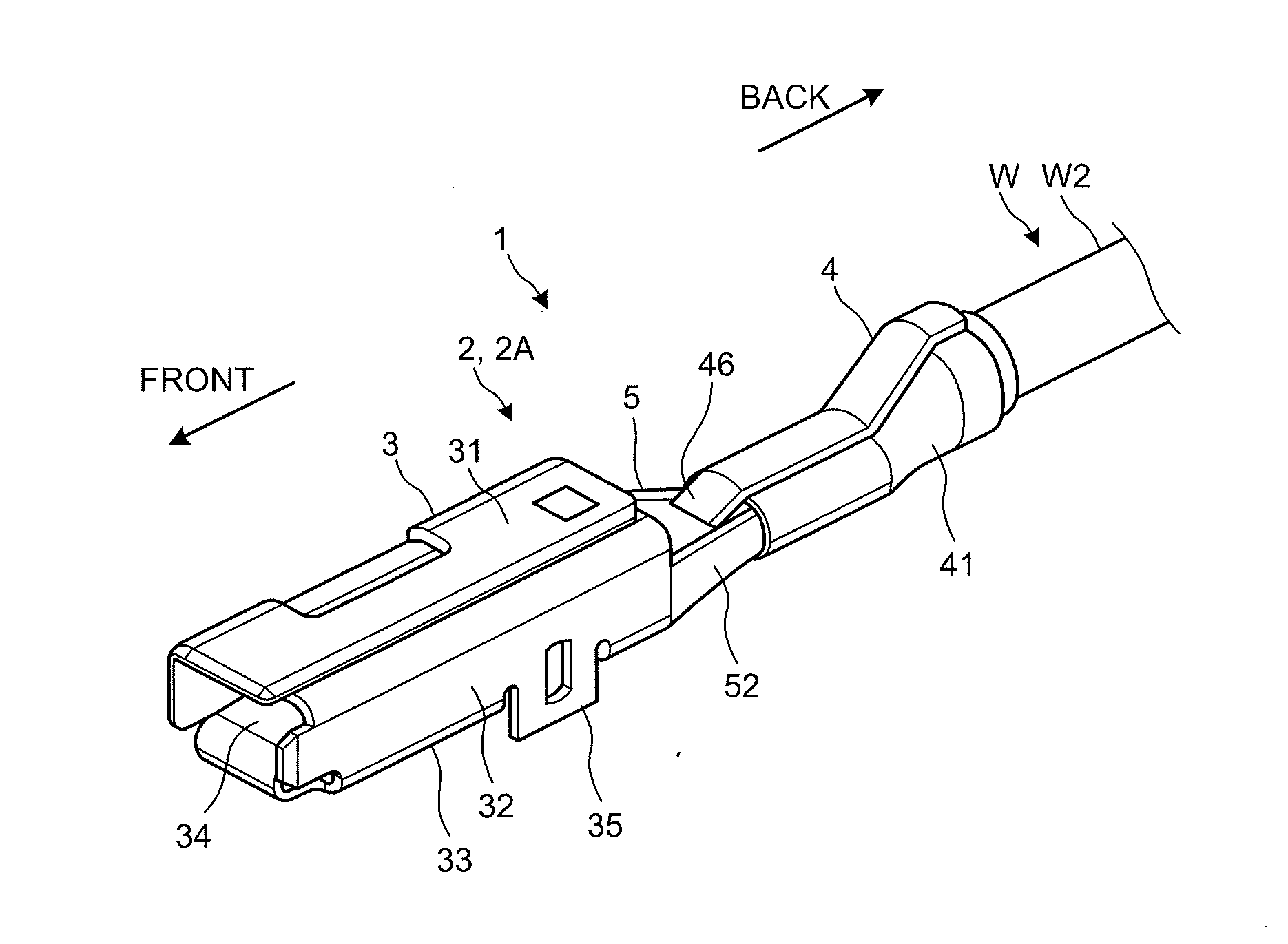 Terminal fitting and method of manufacturing wire with terminal