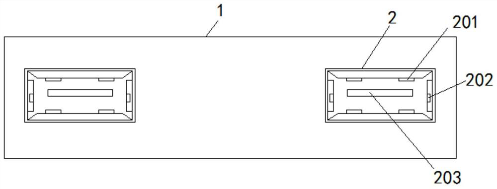 Encrypted USB connector and production process thereof