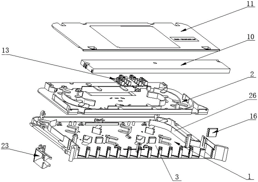 Optical fiber mix-melting integrated tray capable of being intelligently upgraded