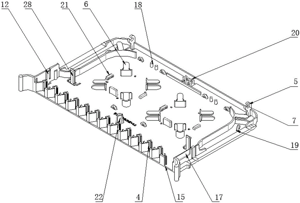 Optical fiber mix-melting integrated tray capable of being intelligently upgraded