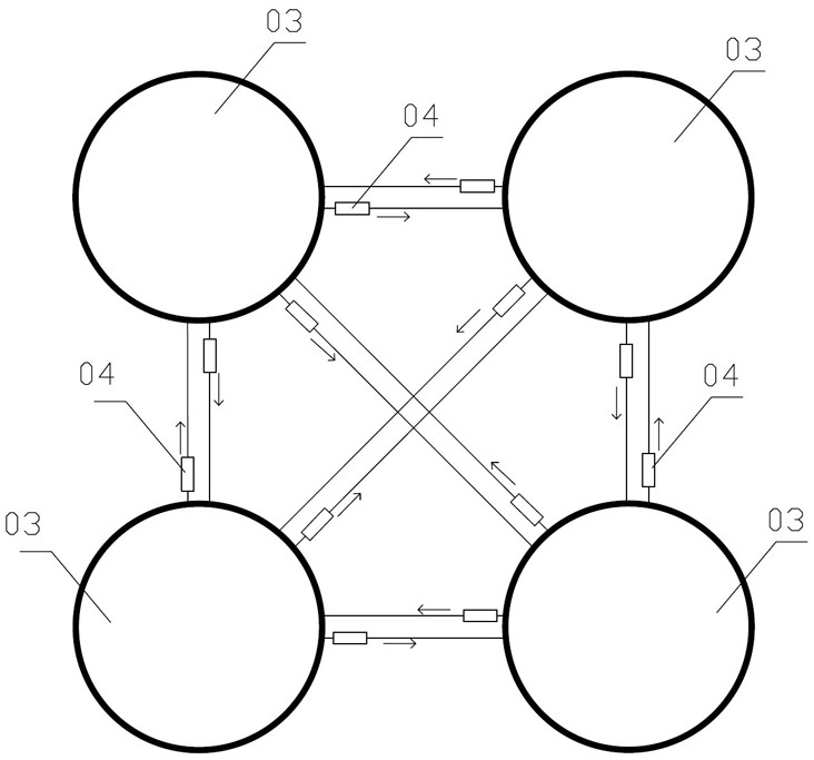 Coal-fired power plant coal dust pipeline coal dust concentration leveling device and method