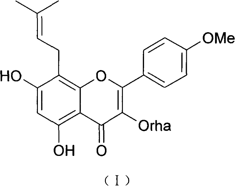 Preparation method of baohuoside I