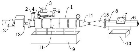 A plant protein beef preparation device based on high-humidity extrusion method and its working method