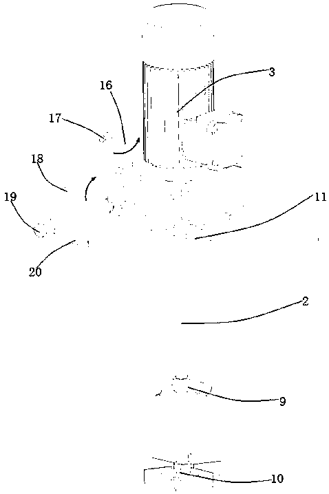 Chaotic composite stirring system and stirring method thereof