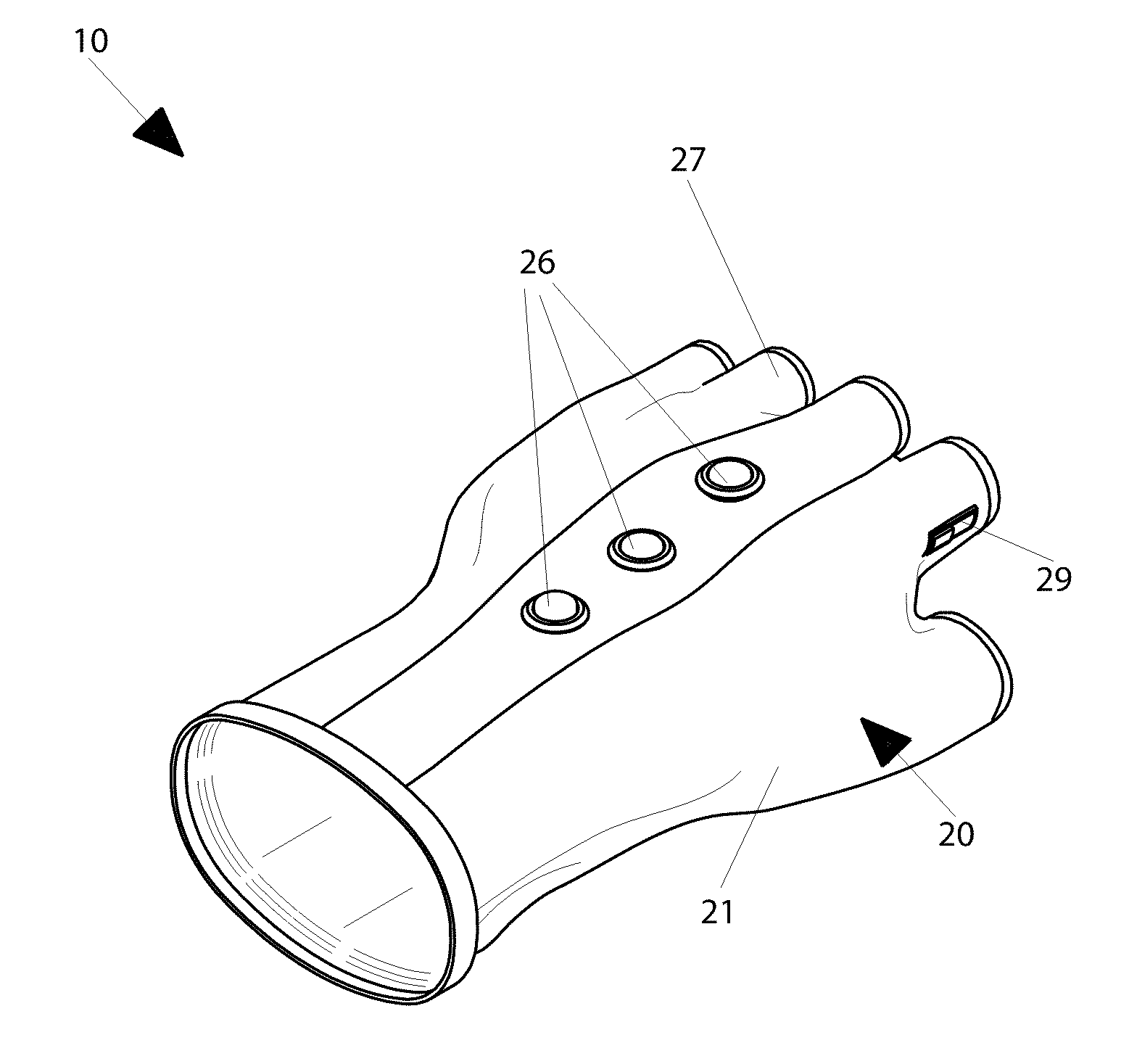 Illuminable hand-signaling glove and associated method