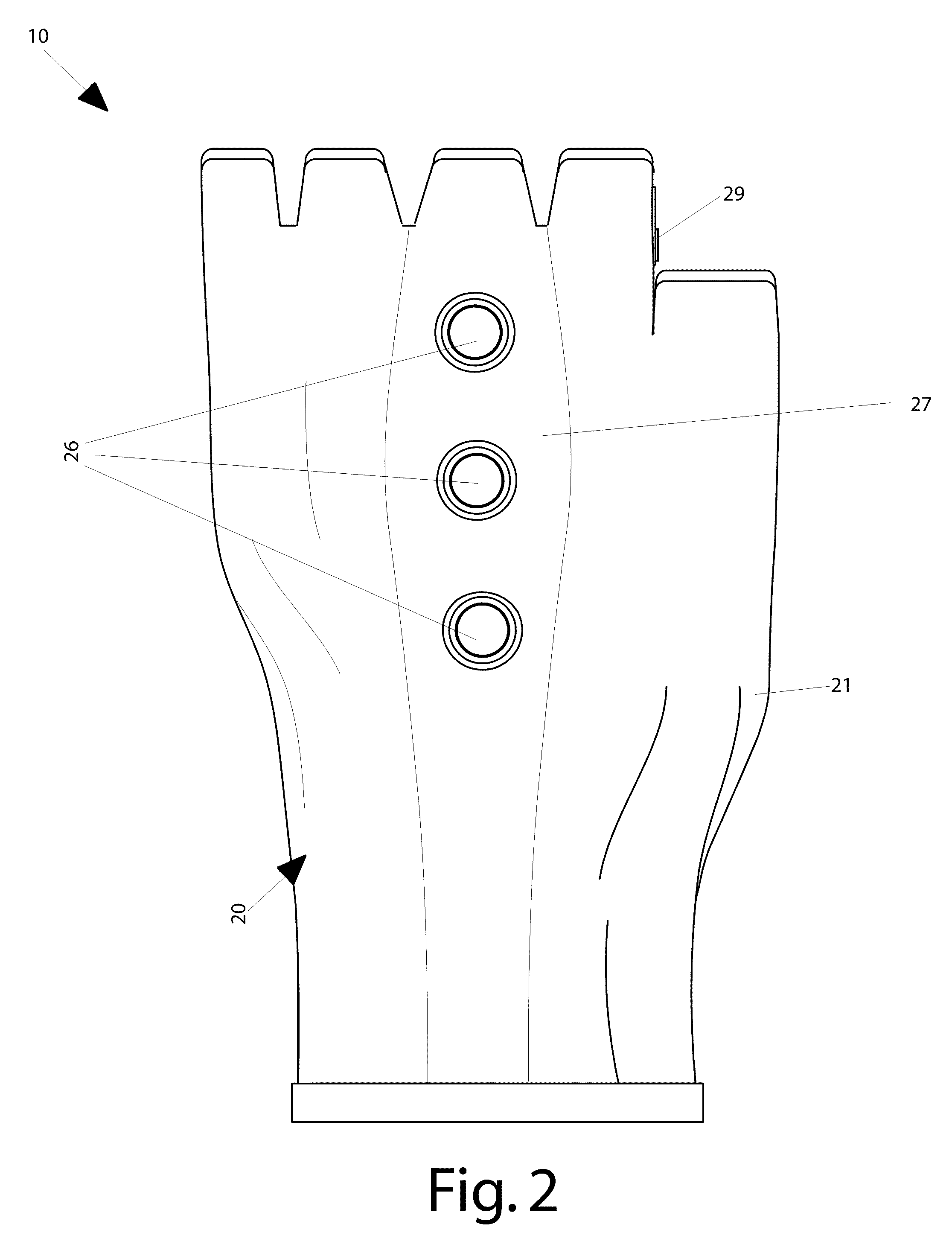 Illuminable hand-signaling glove and associated method