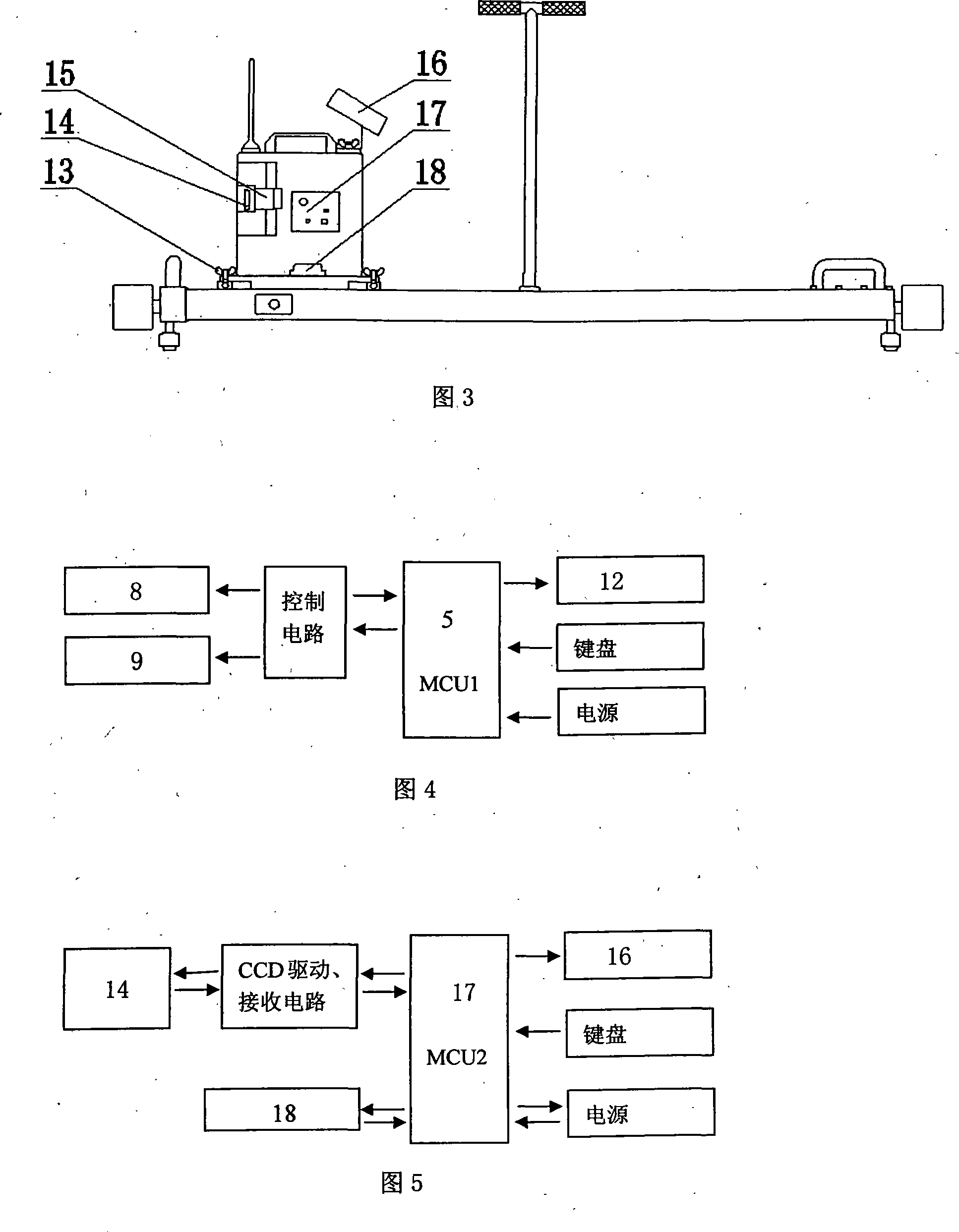 Laser measuring instrument for railway work lifting and lining path